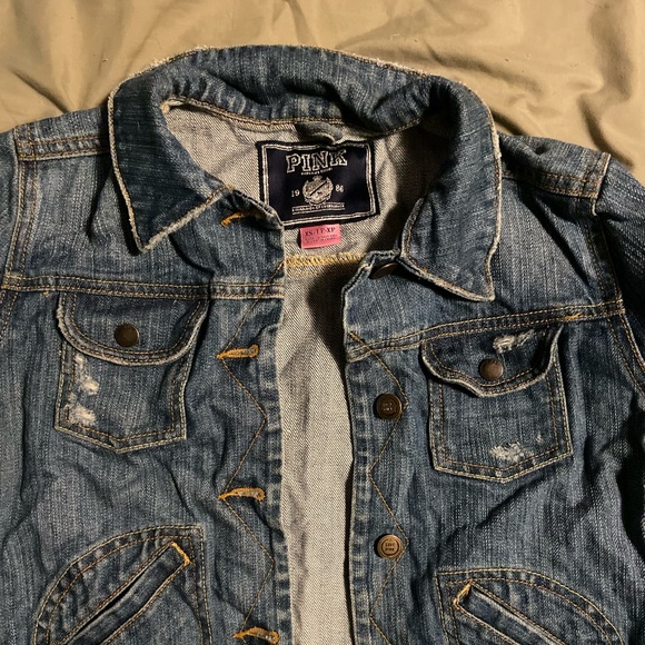 VSPink Denim Jacket XS RARE!!! - Picture 2 of 5